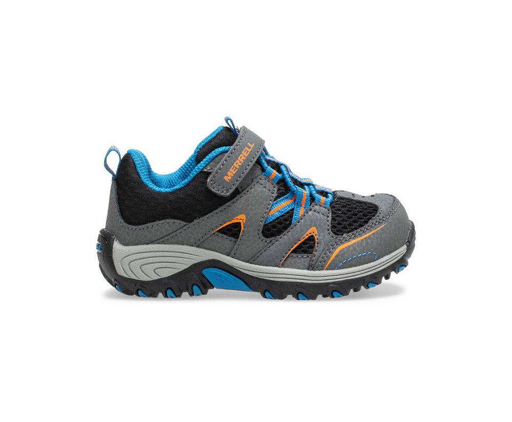 Buty Trekkingowe Merrell Dziecięce Szare/Czarne - Trail Chaser Jr. - 182593-HSO